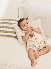 Neutral Sun Print Baby Romper (0mths-2yrs) - Image 2 of 12