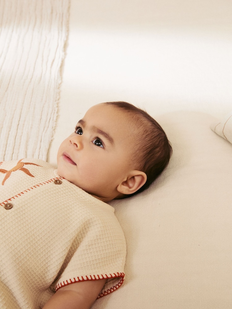Neutral Sun Print Baby Romper (0mths-2yrs) - Image 4 of 12