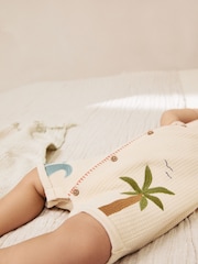 Neutral Sun Print Baby Romper (0mths-2yrs) - Image 5 of 12