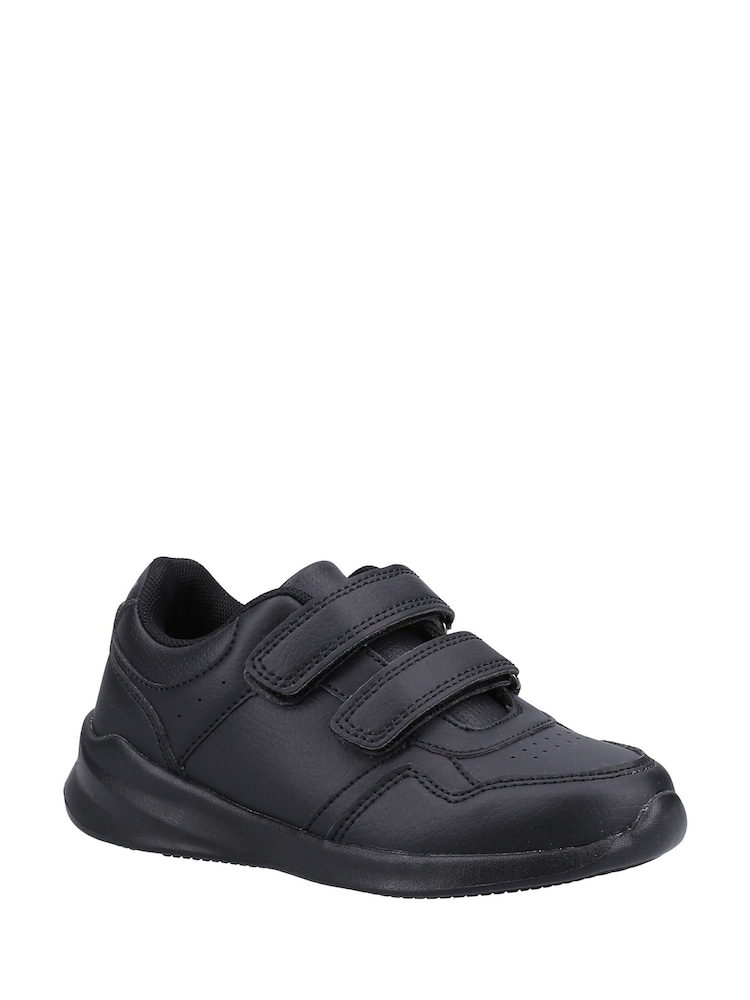 Hush Puppies Black Marling Easy Junior School Shoes - Image 1 of 4 Hush Puppies Black Marling Easy Junior School Shoes - Image 1 of 4