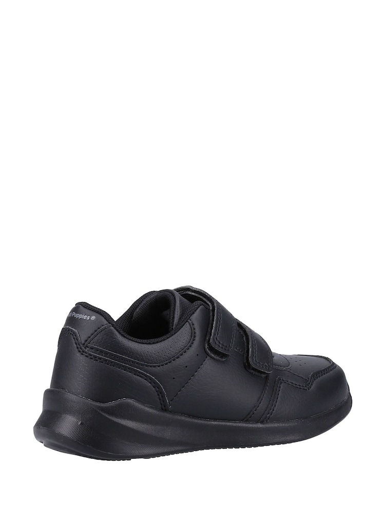 Hush Puppies Black Marling Easy Junior School Shoes - Image 2 of 4 Hush Puppies Black Marling Easy Junior School Shoes - Image 2 of 4