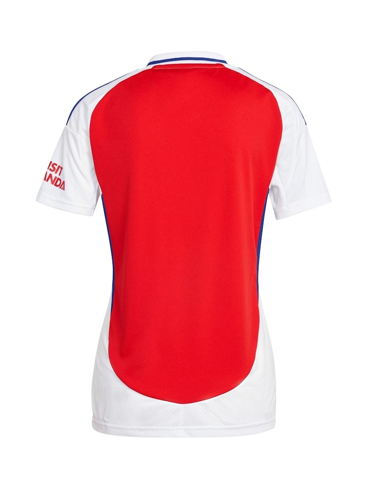 adidas Red Womens Arsenal Home 2024-25 Shirt - Image 3 of 3
