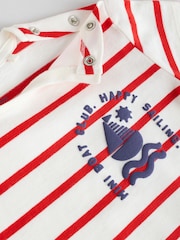 Blue/Red Boat Baby Tops and Shorts Set 6 Piece - Image 15 of 15