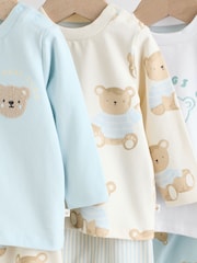 Blue Bear Baby Tops and Leggings 6 Piece Set - Image 11 of 18