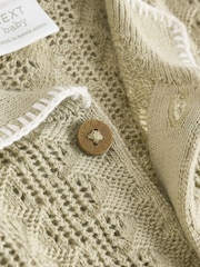 Sage Green Knitted Top and Short Baby Set (0mths-2yrs) - Image 9 of 10