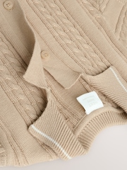 Neutral Baby Knitted 100% Cotton Romper (0mths-3yrs) - Image 5 of 7