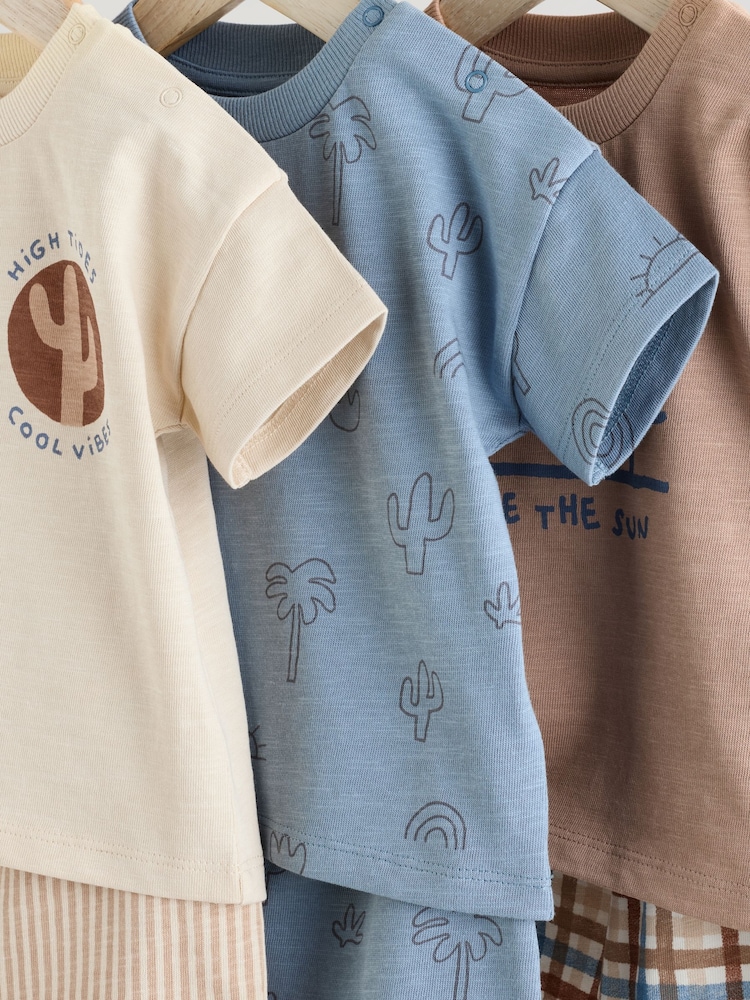 Imprimé minéral - ensemble de Hauts et Shorts Bébé 6 pièces - Image 11 of 15