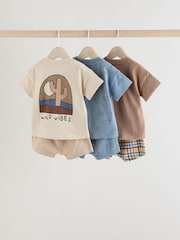 Imprimé minéral - ensemble de Hauts et Shorts Bébé 6 pièces - Image 2 of 15