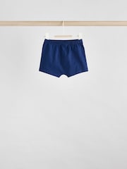 Navy/Rust Checkerboard Baby Tops and Shorts Set 6 Piece - Image 6 of 14