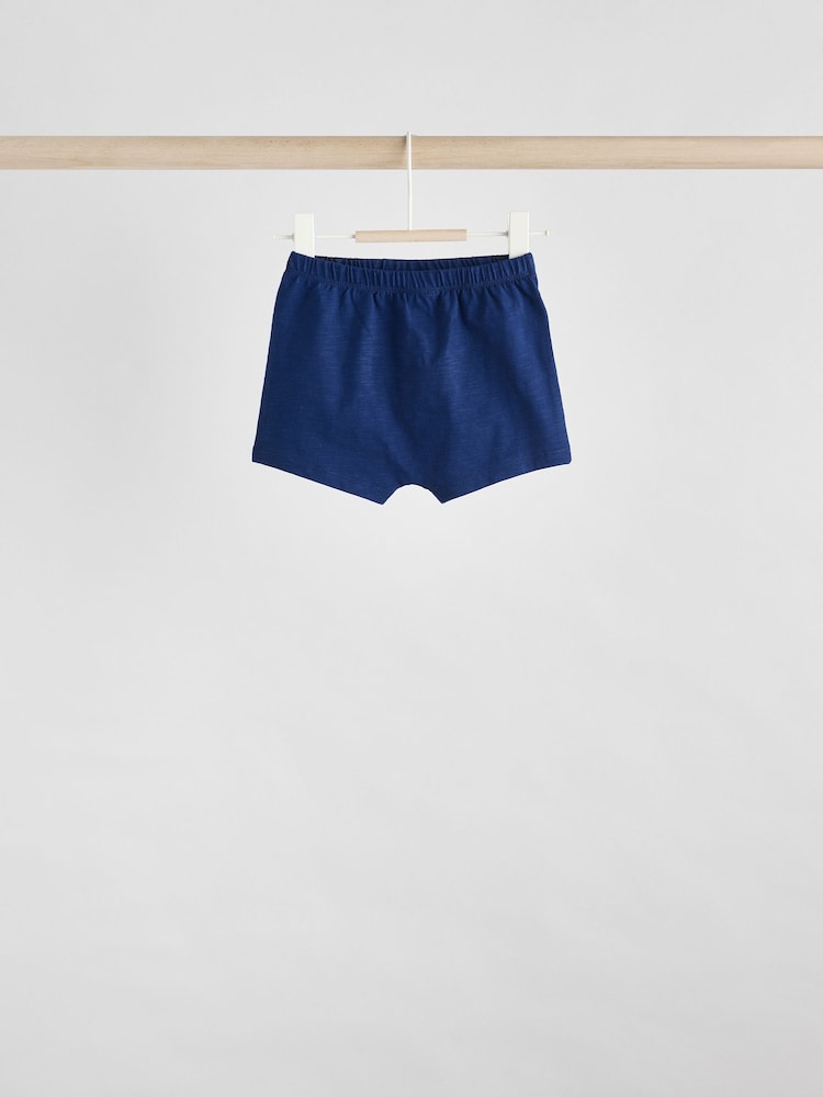 Navy Checkerboard Baby Tops and Shorts Set 6 Piece - Image 6 of 14