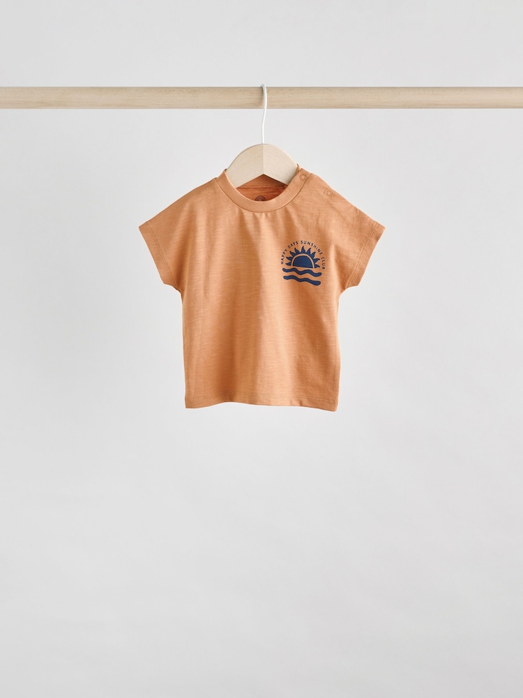 Navy Checkerboard Baby Tops and Shorts Set 6 Piece - Image 9 of 14