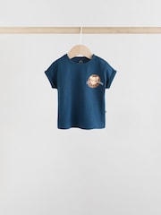 Blau/Neutral - Baby Kurzärmelige T-Shirts im 4er-Pack - Bild 4 von 12
