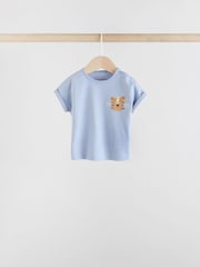Blau/Neutral - Baby Kurzärmelige T-Shirts im 4er-Pack - Bild 5 von 12