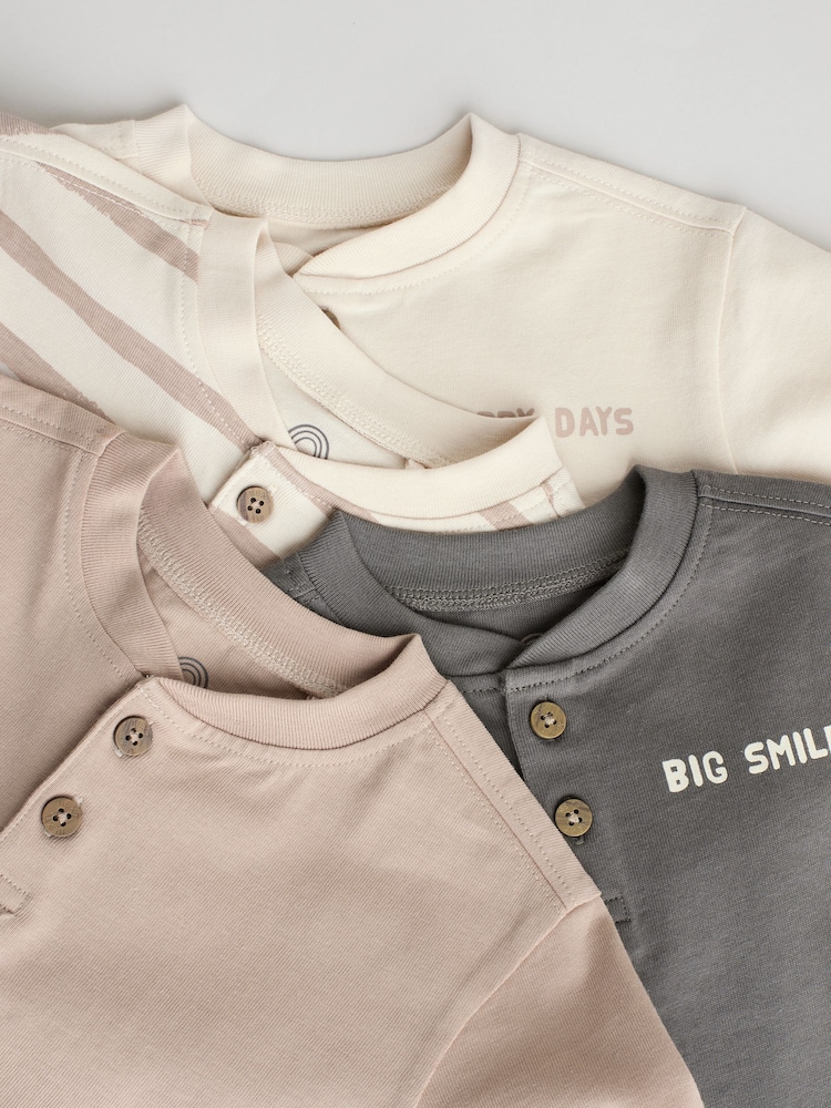 Mono/Neutral - T-shirt Baby Manches courtes 4 Pack - Image 9 of 12