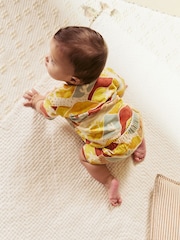 Rust Sun Print Baby Top and Shorts Set - Image 3 of 4