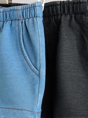 Blue Baby Jersey Denim Shorts 2 Pack - Image 6 of 8
