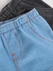 Blue Baby Jersey Denim Shorts 2 Pack - Image 7 of 8