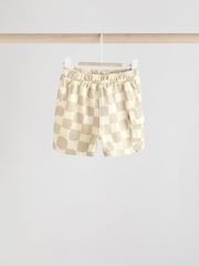 Mono Checkerboard Jersey 100% Cotton Baby Shorts 3 Pack - Image 3 of 10