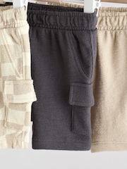 Mono Checkerboard Jersey 100% Cotton Baby Shorts 3 Pack - Image 7 of 10