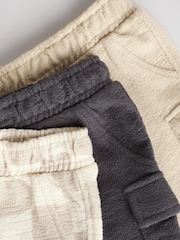 Mono Checkerboard Jersey 100% Cotton Baby Shorts 3 Pack - Image 8 of 10
