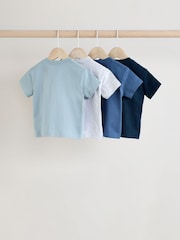 Blue Baby Short Sleeve T-Shirts 4 Pack - Image 6 of 12