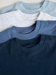 Blue Baby Short Sleeve T-Shirts 4 Pack - Image 9 of 12