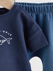 Ballena azul marino - Top and Trousers Baby 2 Piece Set - Imagen 7 de 11