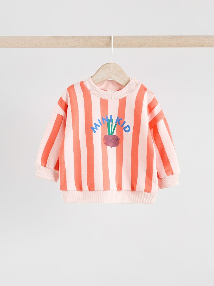 Bright Veg Print - Baby Sweatshirt and Shorts Set - Imagen 2 de 10