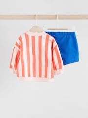 Bright Veg Print - Baby Sweatshirt and Shorts Set - Imagen 4 de 10