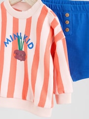Bright Veg Print - Baby Sweatshirt and Shorts Set - Imagen 7 de 10