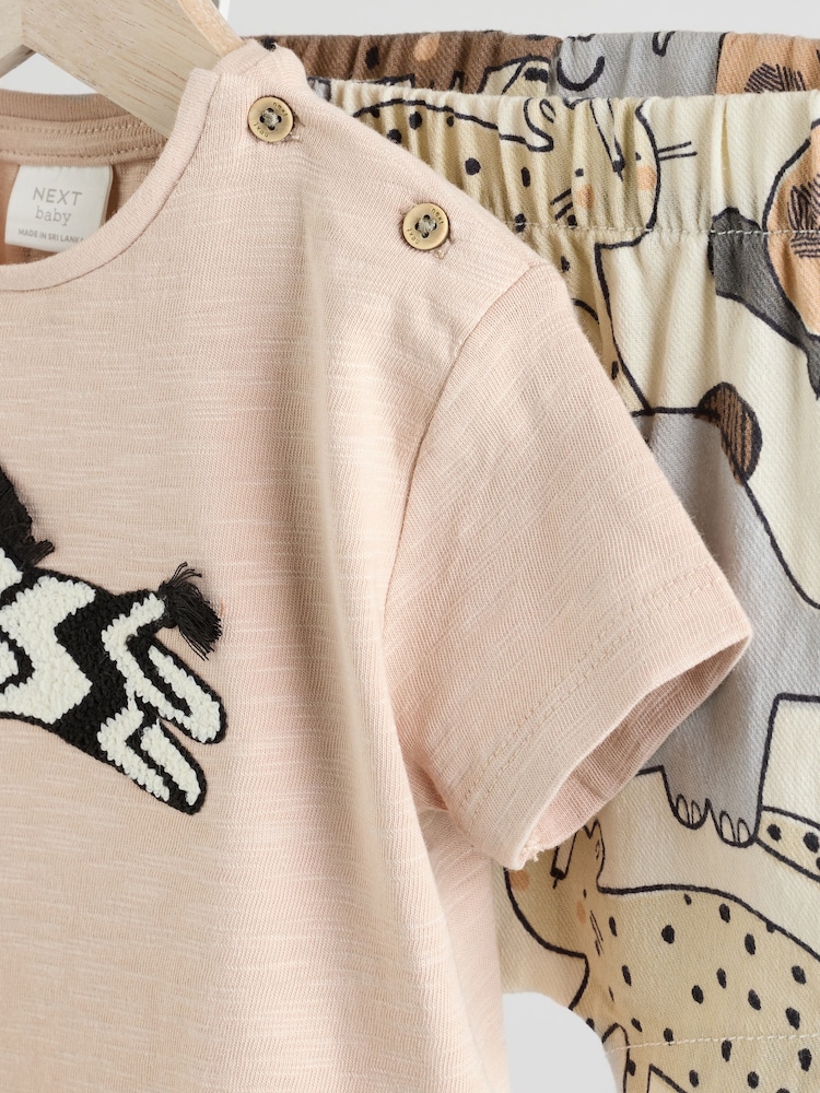 Mono Zebra Baby T-Shirt and Shorts Set - Image 7 of 12