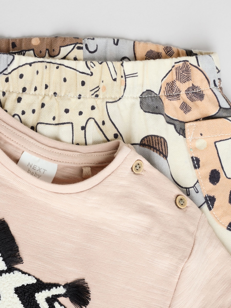 Mono Zebra Baby T-Shirt and Shorts Set - Image 8 of 12