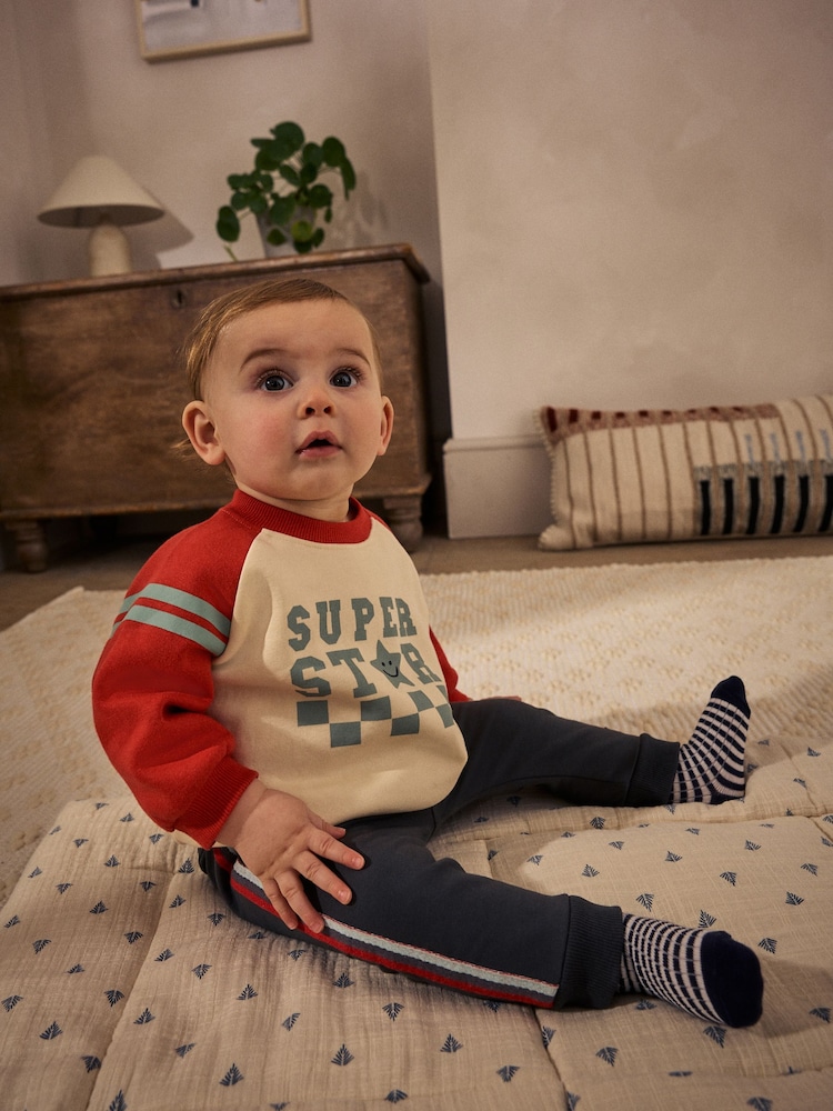 Gris antracita - Conjunto de 2 piezas de sudadera y pantalones de chándal para bebé - Imagen 1 de 15
