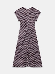 Mint Velvet Rutete Rynket Midikjole - Bilde 8 av 8