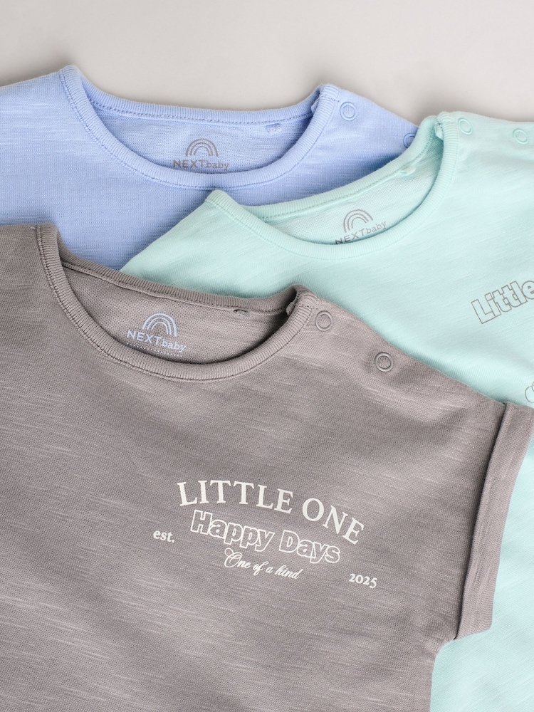 Blue Baby Rompers 3 Pack - Image 11 of 14