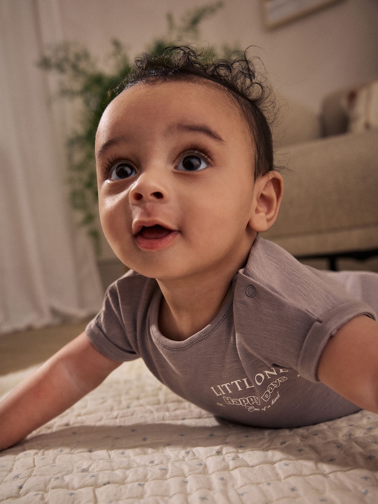 Blue Baby Rompers 3 Pack - Image 4 of 14