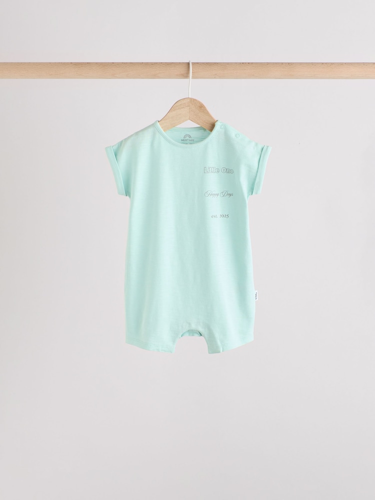Blue Baby Rompers 3 Pack - Image 6 of 14