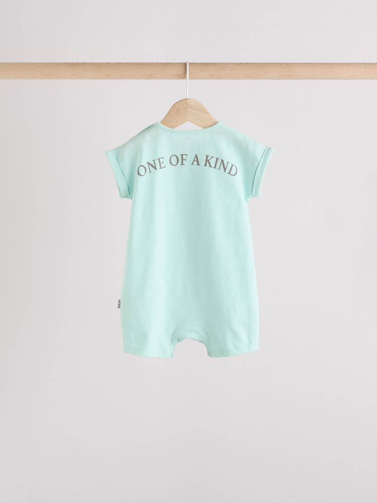 Blue Baby Rompers 3 Pack - Image 7 of 14