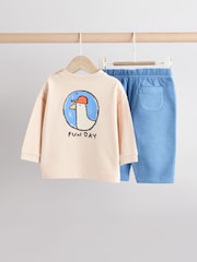 Blue Seagull Top and Leggings Baby 2 Piece Set - Image 2 of 15