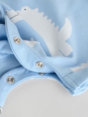 Blue/White Baby Rompers 3 Pack - Image 11 of 11
