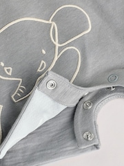 Neutral Elephant Baby Rompers 3 Pack - Image 11 of 11
