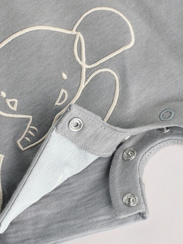 Neutral Elephant Baby Rompers 3 Pack - Image 11 of 11