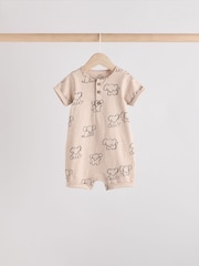 Neutral Elephant Baby Rompers 3 Pack - Image 5 of 11