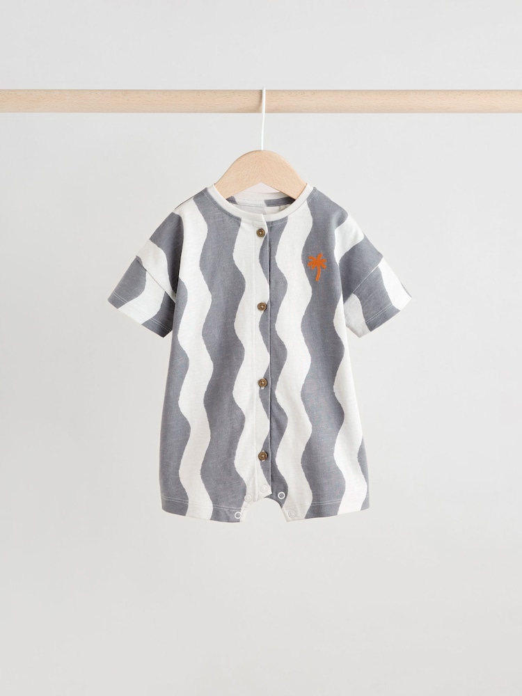 Monochrome Baby Rompers 3 Pack - Image 4 of 16