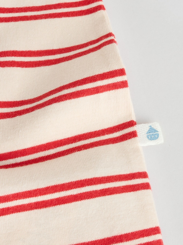 Blue/White Baby 100% Cotton Rompers 3 Pack - Image 10 of 11