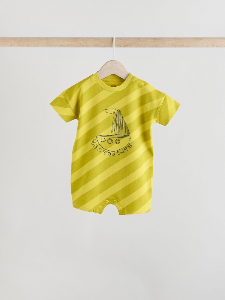 Bright Baby Rompers 3 Pack - Image 3 of 10