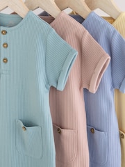 Minerals Plain Baby Jersey Rompers 4 Pack - Image 8 of 11