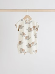 Black/White 100% Cotton Baby Rompers 4 Pack - Image 6 of 12