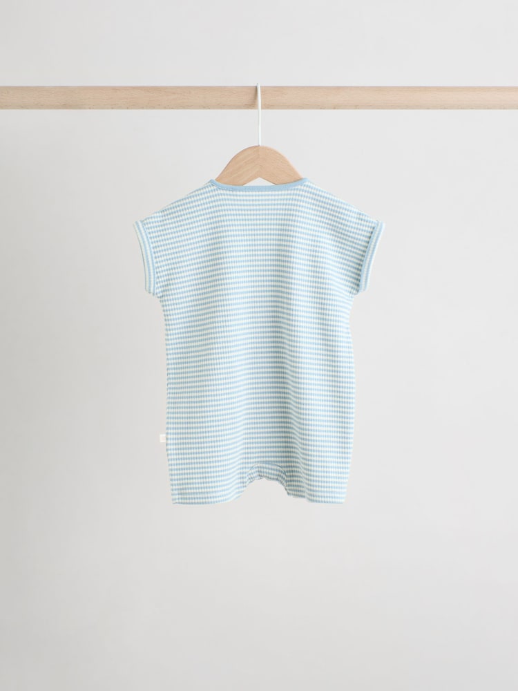 Blue Baby Rompers 3 Pack - Image 6 of 12