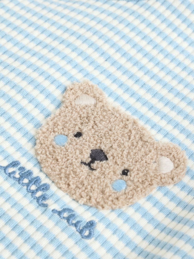 Blue Baby Rompers 3 Pack - Image 9 of 12